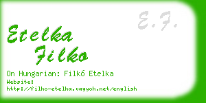 etelka filko business card